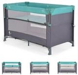 Moni Baby-Reisebett Next Level 2 Ebenen, Beistellbett, klappbare Seite,...