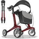 ELONEO Rollator aus Carbon, ultraleicht, faltbar, mit Sitz, Faltbarer Rollator...