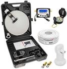 PremiumX Camping SAT Anlage Satelliten-Finder Single LNB 10m Kabel im Koffer