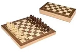 Philos Spiel Philos 2615 - Schachkassette mit Schachfiguren, Feld 30 mm, KH...