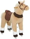 AIYAPLAY Stehtier Reitpferd, Spielpferd zum Reiten mit Sattel Rollen,...