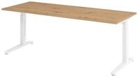 b&uuml;m&ouml; Schreibtisch XB-Serie, Rechteck: 200 x 80 cm - Dekor: Asteiche - Gestell: