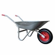 Toolland Schubkarre Toolland Schubkarre - 85 L - rutschfeste Griffe - Grau,...