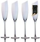 Intirilife Sektglas, 4-tlg., Glas, Champagner Sekt Prosecco Gl&auml;ser Set 150ml