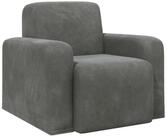 vidaXL Sessel Sessel Dunkelgrau Samt (1-St)