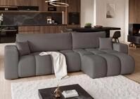 Fun M&ouml;bel Ecksofa Schlafsofa ANABEL mit Ottomane Stoff, Ottomane Links oder...