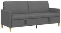 vidaXL Sofa Sofa mit Stauraum Dunkelgrau 192 x 78 x 87 cm Polyester, 1 Teile
