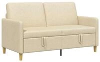 vidaXL Sofa Sofa mit Stauraum Creme 152 x 78 x 87 cm Polyester, 1 Teile