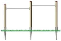 Gartenpirat Turnreck aus L&auml;rchenholz ⌀ 12 cm mit hochwertiger...