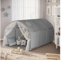 VitaliSpa&reg; Spielzelt Kubby, Grau, 100 x 80 cm mit Fenster und Netz (1-tlg)