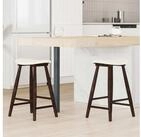 vidaXL Esszimmerstuhl, Esszimmerst&uuml;hle 2 pcs Hellbraun 46 x 37 x 63 cm
