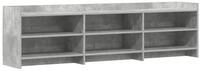 vidaXL TV-Schrank TV-Schr&auml;nk 168 x 33 x 47 cm Betongrau Holzwerkstoff (1-St)