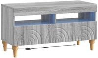 vidaXL TV-Schrank LED-TV-Schrank Sonoma-Grau Holzwerkstoff