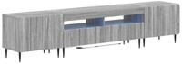 vidaXL TV-Schrank 5-teiliges LED TV Schrank Sonoma-Grau Holzwerkstoff