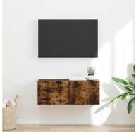 vidaXL TV-Schrank TV-Wandschrank Wandmontiert Ger&auml;ucherte Eiche 60 x 31 x 29,5...