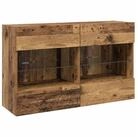 vidaXL TV-Wand TV-Wandschrank 98,5 x 30 x 60,5 cm Altholz Holzwerkstoff, (1-St)