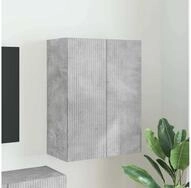 vidaXL TV-Schrank TV-Wandschrank Beton Grau 59,5 x 31 x 80 cm Holzwerkstoff