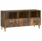 vidaXL TV-Schrank TV-Schr&auml;nk 102 x 34,5 x 50 cm R&auml;uchereiche Holzwerkstoff...