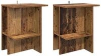 vidaXL Couchtisch Couchtisch 2 stk. Altholz 40 x 30 x 49 cm Holzwerkstoff (2-St)