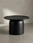 KADIMA DESIGN Couchtisch Couchtisch 60x60x40 cm Mango Massivholz Schwarz...