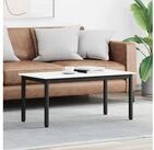 vidaXL Couchtisch, Couchtisch Wei&szlig; 100 x 50 x 45 cm Massives Kiefernholz