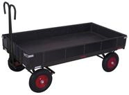 CORDES Transportwagen Cordes Handpritschenwagen mit Bordwand RAL 7016