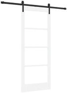 vidaXL Haust&uuml;r Schiebet&uuml;r ORKDAL Wei&szlig; und Schwarz 83 x 202 cm (1-St)