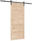 vidaXL Zimmert&uuml;r 100 x 208 cm Schiebet&uuml;r Natur 100x208 cm Massives...