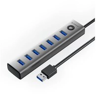 ORICO Orico CL7U-U3 USB Hub 7&times; USB-A 3.0 + USB-C Grau USB-Adapter