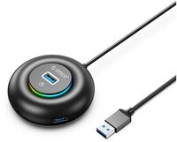 ORICO Orico YXR4-U3 RGB USB-Hub mit 4 USB-A 3.0-Anschl&uuml;ssen 1,8m USB-Adapter