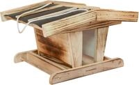 Windhager Vogelhaus Chalet, Vogelfuttersilo aus robustem Massivholz,...