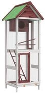vidaXL Voliere, Mokka 60x58,5x160 cm Massivholz Kiefer