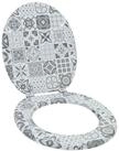 vidaXL WC-Sitz 44 x 38 cm WC-Sitz Toilettensitz Soft-Close Grau 44x38 cm...