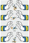 Komar Bild Donald Duck Hands, Disney (1 St), Wandbild zur Dekoration im...