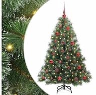 vidaXL LED Baum K&uuml;nstlicher Weihnachtsbaum mit 150 LEDs Gr&uuml;n 150 cm PE und PVC