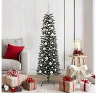 vidaXL K&uuml;nstlicher Weihnachtsbaum, K&uuml;nstlicher Weihnachtsbaum mit 150 LEDs mit
