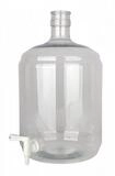 ich-zapfe Glas G&auml;rflasche PET 12 Liter mit Hahn 5/16-7/16