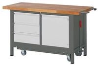 Stier Werkbank STIER Werkbank Premium mit abs. Fahrgestell 3 Schubladen und 1