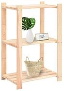 vidaXL Regal, Lagerregale 3 B&ouml;den 2 Stk. 60x38x90cm Massivholz Kiefer 150kg