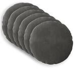 vidaXL Kissenbezug Kissenbezug 6 pcs HEERLEN Dunkelgrau &Oslash; 50 cm Samt, (6...