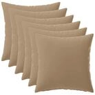 vidaXL Kissenbezug Kissenbezug 6 stk. HEERLEN Taupe 35 x 35 cm Polyester, (6...