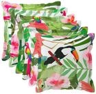 vidaXL Kissenbezug Kissenbezug 6 stk. HOUTEN Mehrfarbig 30 x 30 cm Polyester, (6