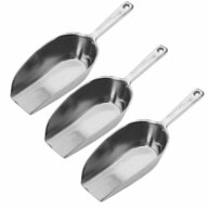 WESTMARK K&uuml;chenschaufel 3 Stk. Aluminium Haushaltsschaufeln &raquo;Hygia&laquo;, 210 ml,