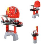 Polesie Spielwerkzeug Kinderwerkstatt 43221, Werkzeugwagen, Elektroschrauber,