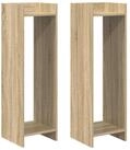 vidaXL Blumenst&auml;nder Pflanzenst&auml;nder 2 Stk. Sonoma-Eiche 30 x 30 x 100 cm (2...
