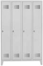 Stier Garderobenschrank STIER Garderobenspind Premium mit F&uuml;&szlig;en 4 Abteile