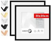 LuxusKollektion Bilderrahmen-Set Bilderrahmen 30x30 Acrylglas bruchsicher Alu...