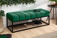 riess-ambiente Polsterbank PETIT BEAUT&Eacute; 108cm smaragdgr&uuml;n / schwarz...
