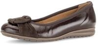 Pumps GABOR, Damen, Gr. 35, braun (mocca), Glattleder, Ziegenveloursleder, Schuhe