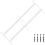 vidaXL Fenster Sicherheitsgitter f&uuml;r Fenster mit 2 Querstangen 43-74 cm, (1 St)